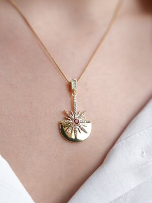 31e7b929b481013535313eae3657f96a-3.jpg Zirkon Taşlı Yıldız Model Kadın Kolye