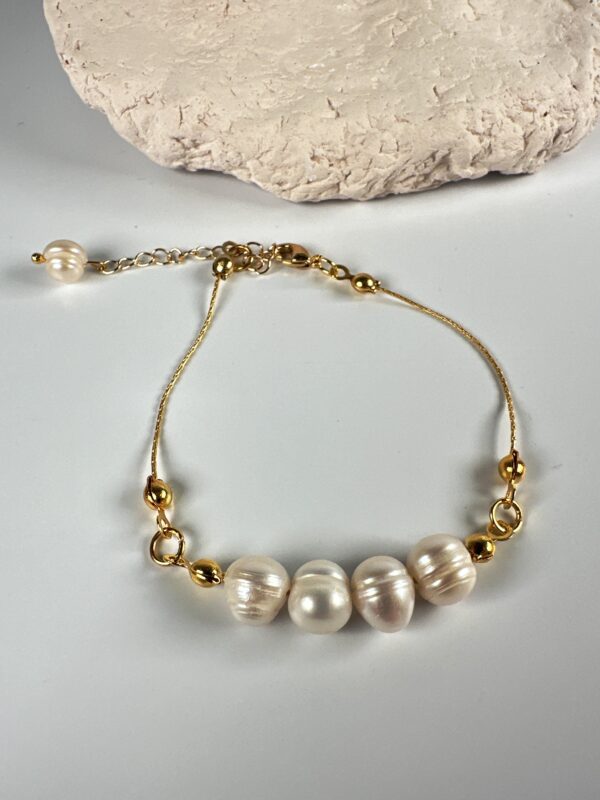 Gerçek İnci Detaylı Bileklik