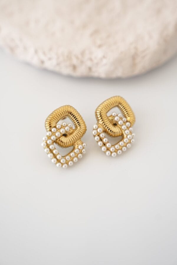 İnci Detaylı Vip Küpe