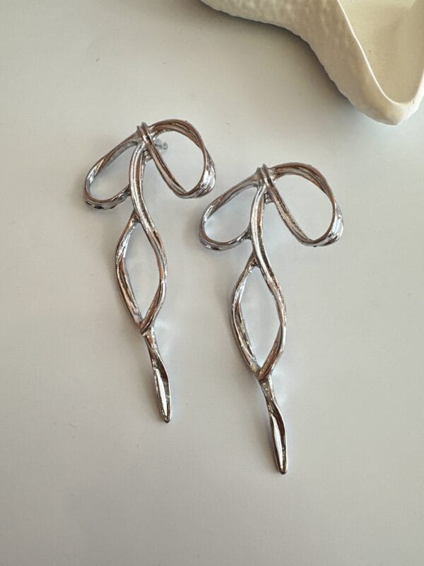 Çelik Fiyonk Gümüş Küpe