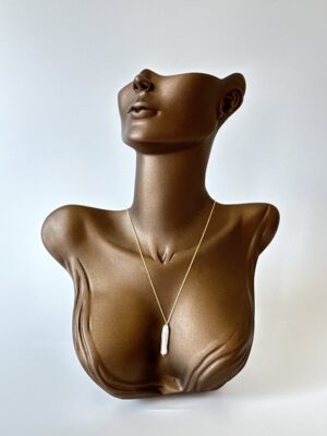 Gerçek İnci Detaylı 925 Ayar Gümüş Üzeri Altın Kaplama Tasarım Kolye