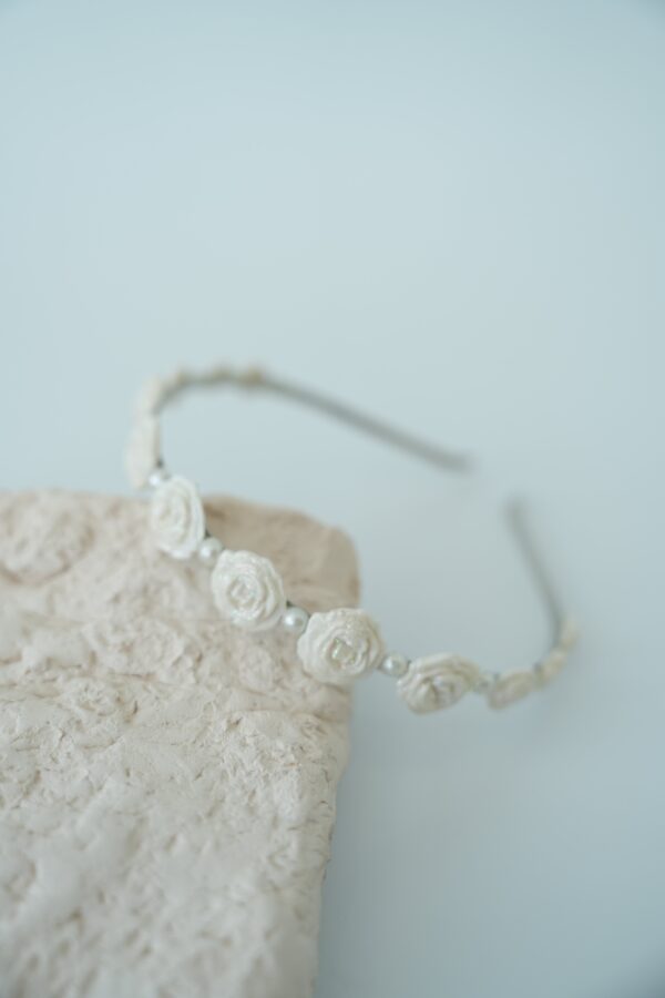 Çiçek Detaylı Gelin Saç Aksesuarı