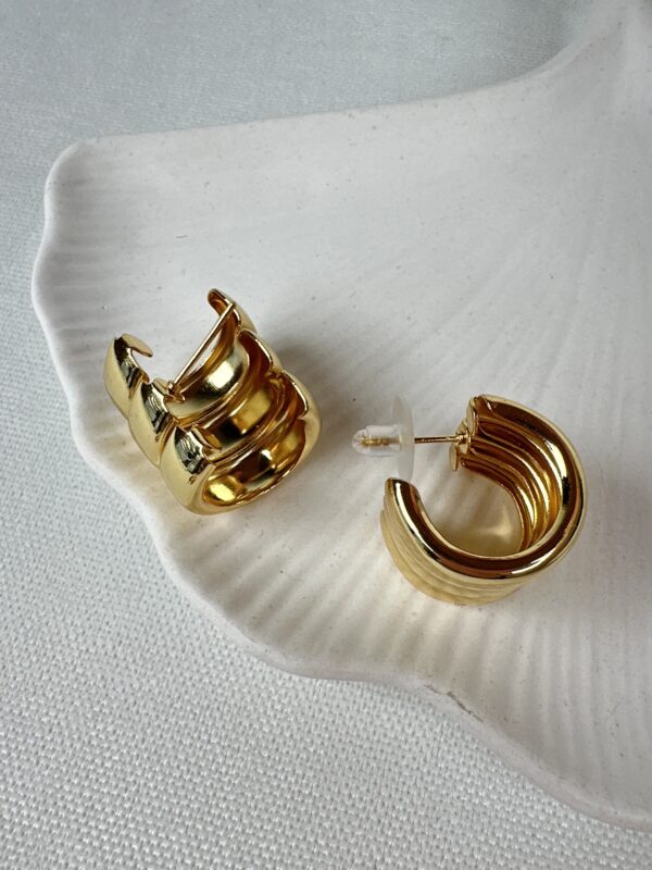 Kalın Halka Model Kadın Küpe