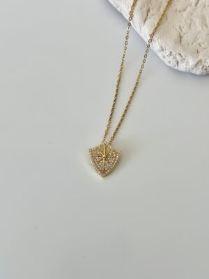 Çelik Sedef Yıldızı Kolye