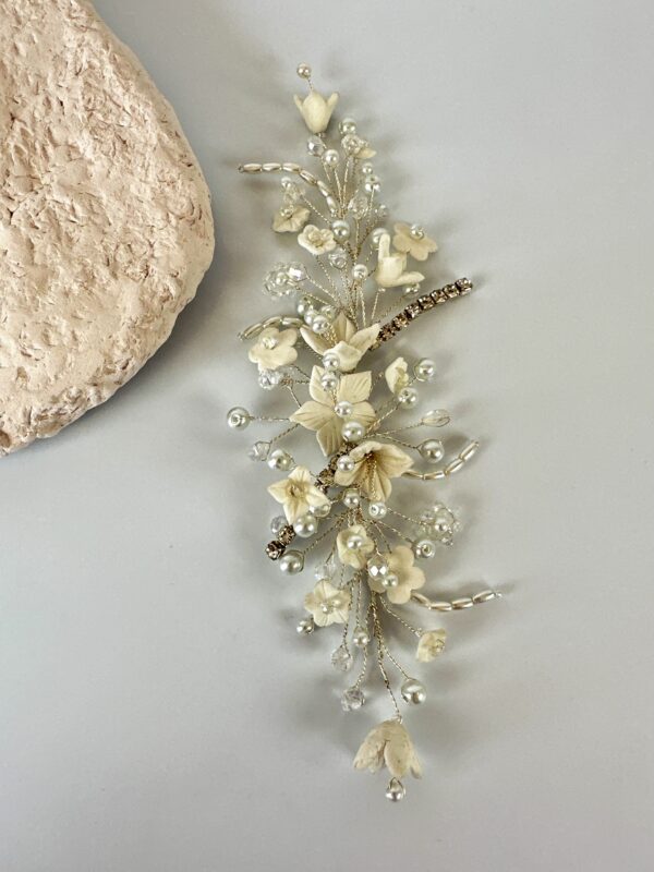 El Yapımı Çiçekli Model Tasarım Gelin Tacı