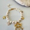 Büyük Charmlı İnci Bileklik