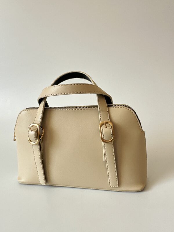 Deri Görünümlü Çapraz Omuz Çanta