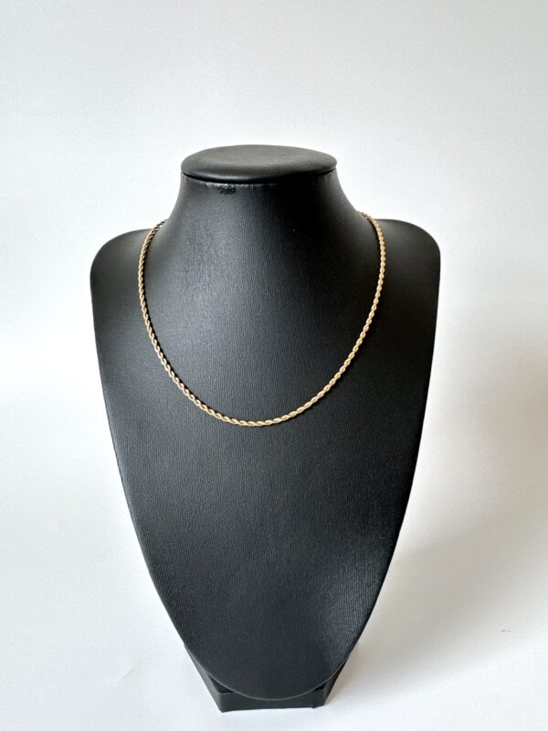 Altın Renk Burgulu Çelik Zincir Kolye