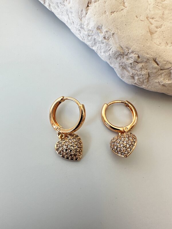 Vip Kalp Detaylı Küpe