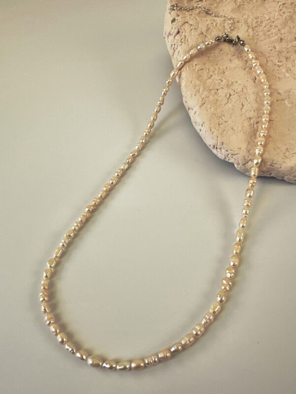 Gerçek Tatlı Su İncili Erkek İnci Kolye