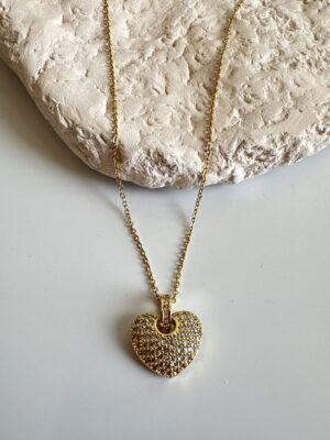 610aba523491dc509cd9d89df531aaac-2.jpg Zirkon Taş Detaylı Vip Kalp Kolye