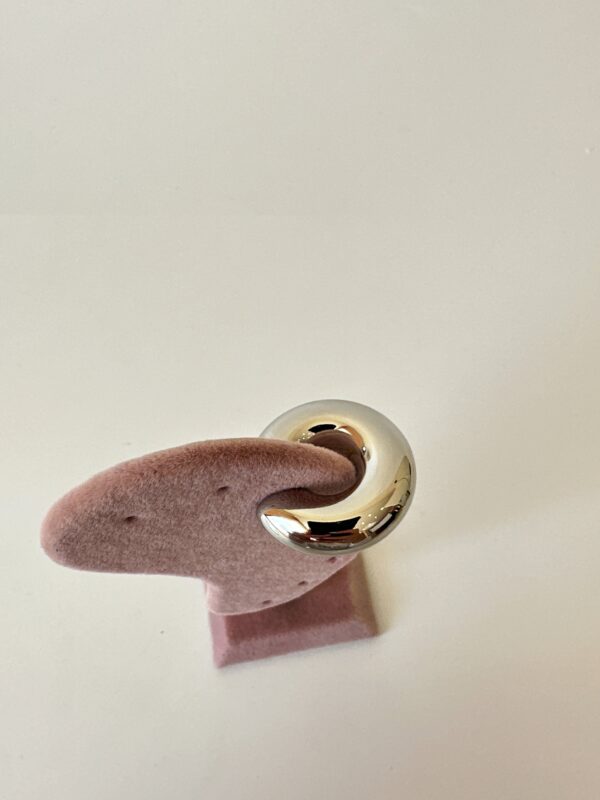 Vip Büyük Boy Bombeli Halka Kıkırdak Küpe