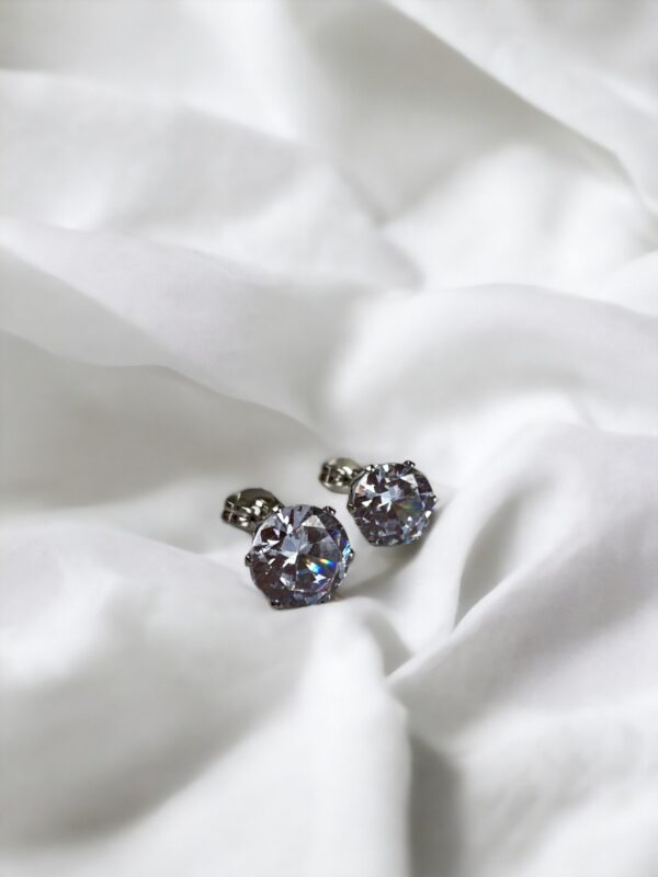 Lily Zirkon Taş Detaylı Küpe