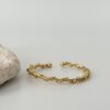 Çelik Gold Renk Sarmal Dorika Model Kadın Bileklik