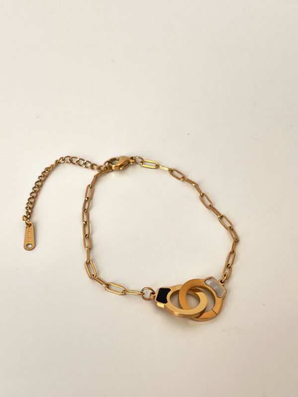 Sedef Detaylı Çelik Bileklik