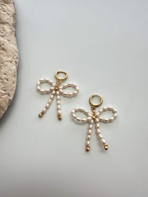 Kurdele Model Mayorka İnci Küpe