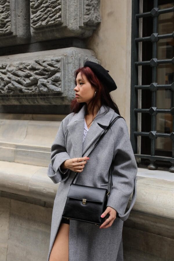 Tasarım Vintage Çanta - Siyah