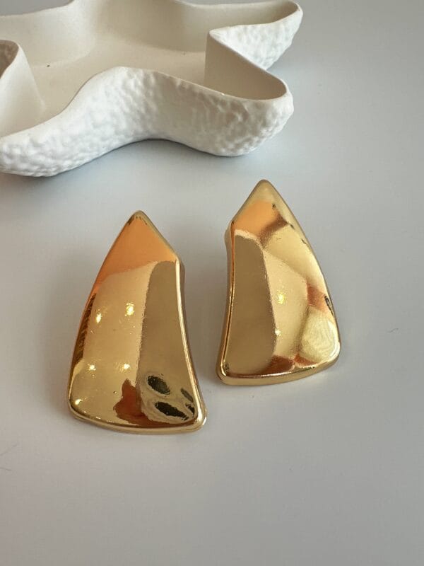 Vip Plaka Gold Küpe