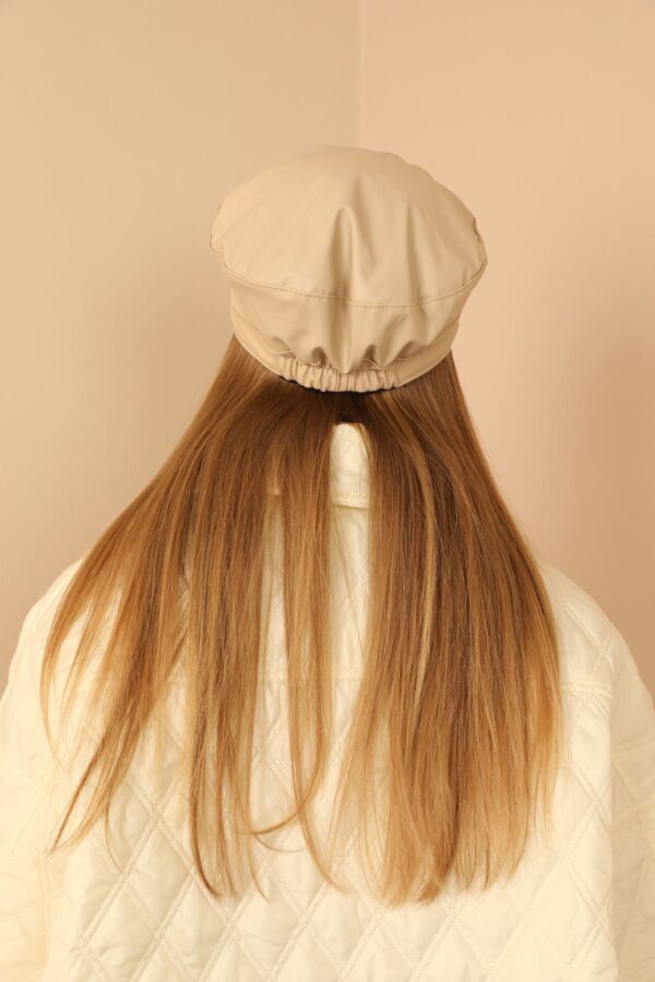 Deri Kasket Kadın Şapka