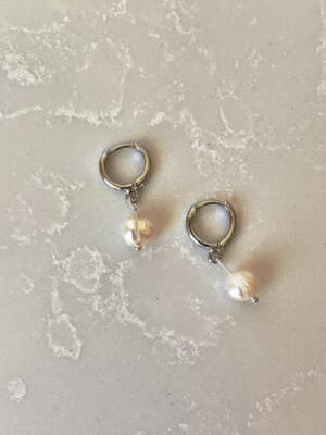 Aneikas 925 Ayar Gümüş İnci Küpe