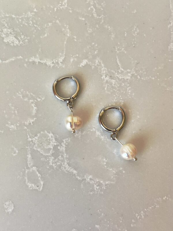 Aneikas 925 Ayar Gümüş İnci Küpe