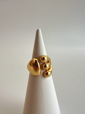 Çelik Gold Ayarlanabilir Yüzük