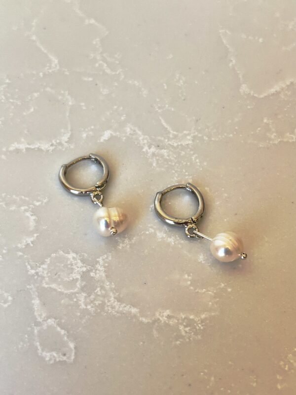 Aneikas 925 Ayar Gümüş İnci Küpe