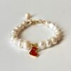 Yılbaşı Temalı Tasarım Gerçek İnci Bileklik