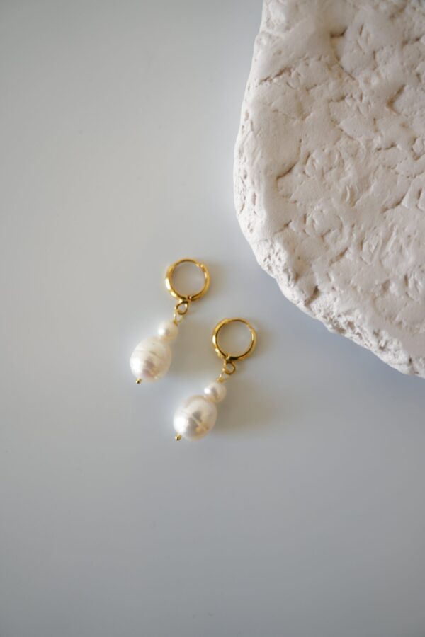 Damla İnci Detaylı Vip Gerçek İnci Küpe