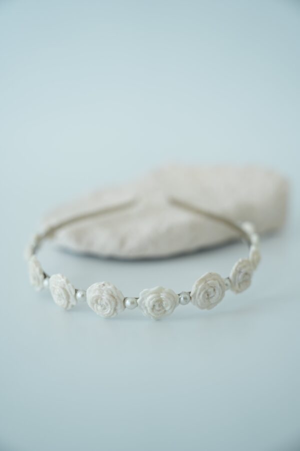 Çiçek Detaylı Gelin Saç Aksesuarı