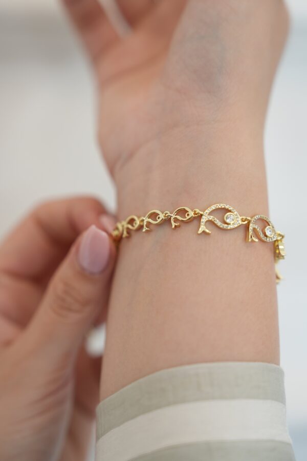 Balık Model Çelik Bileklik