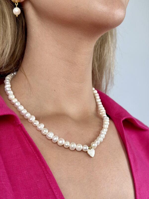 Sedef Kalpli İnci Kolye