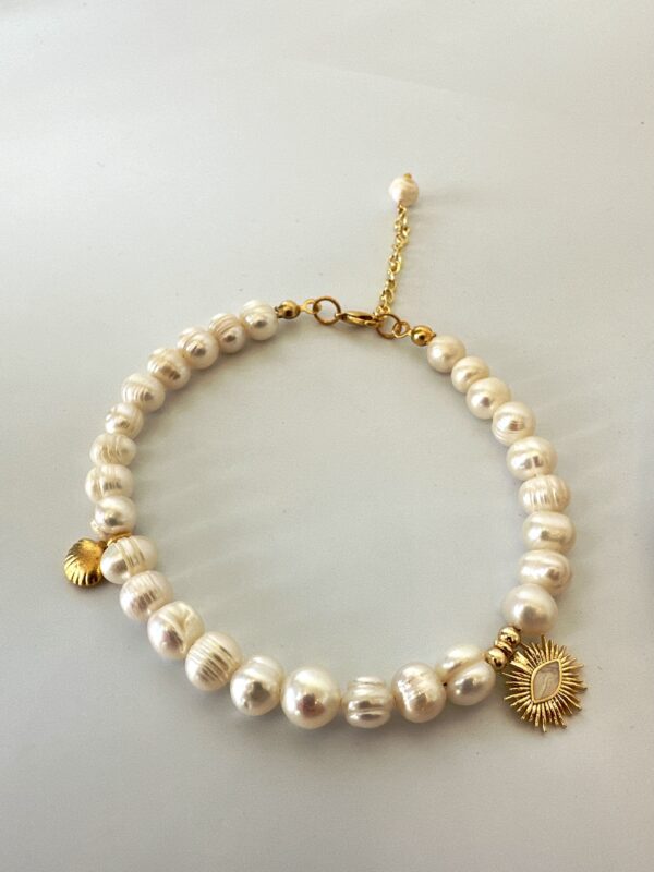 Sedefli Gerçek İnci Halhal