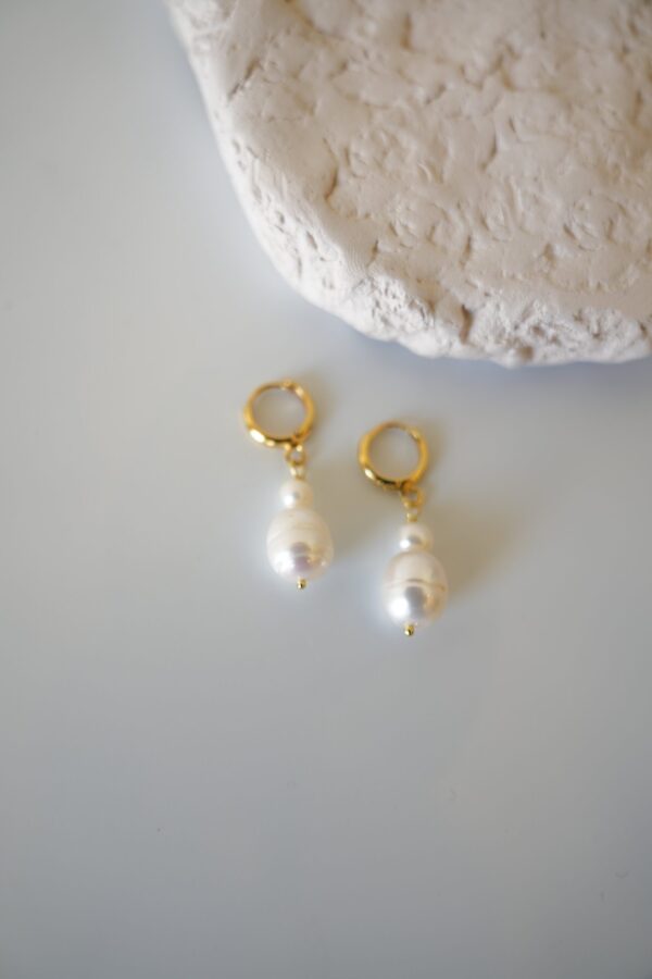 Damla İnci Detaylı Vip Gerçek İnci Küpe