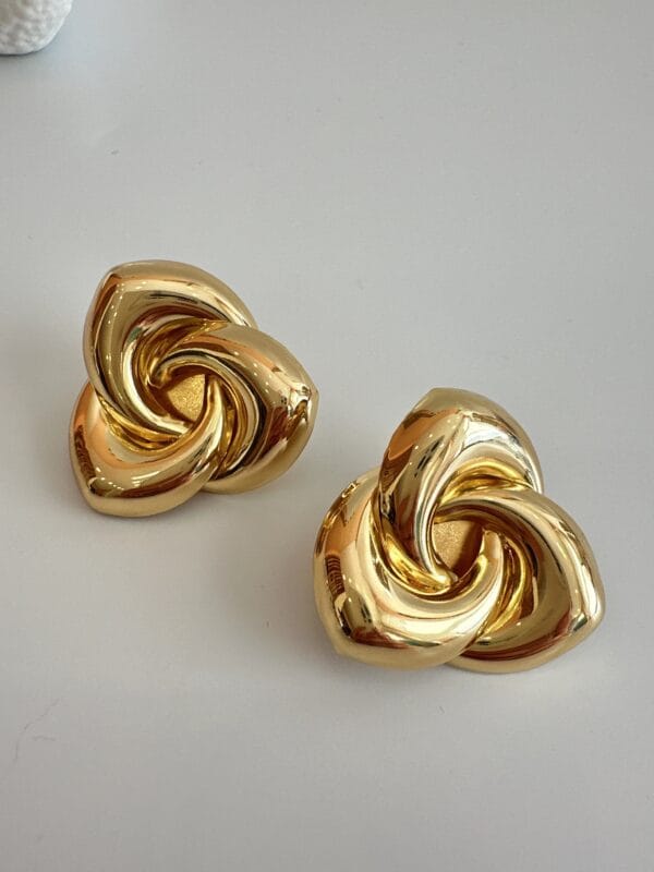 Vip Kalın Gold Küpe