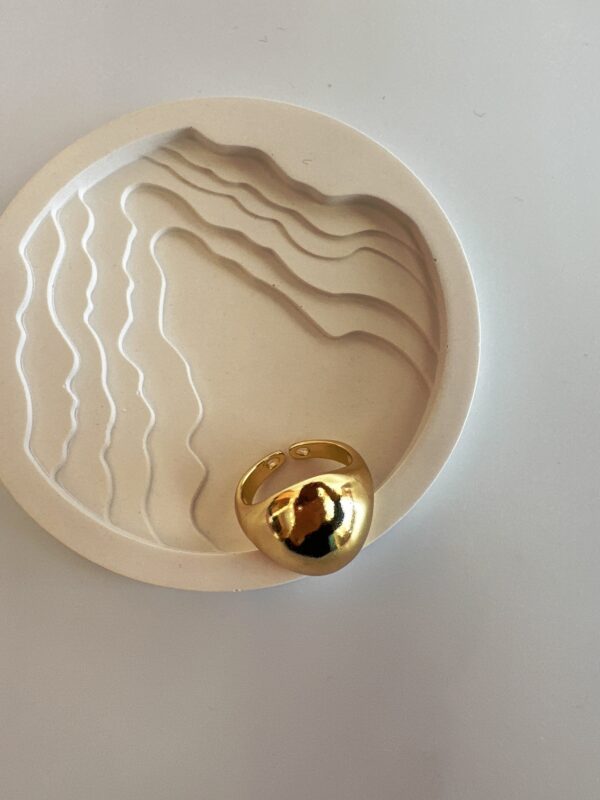 Çelik Gold Ayarlanabilir Yüzük