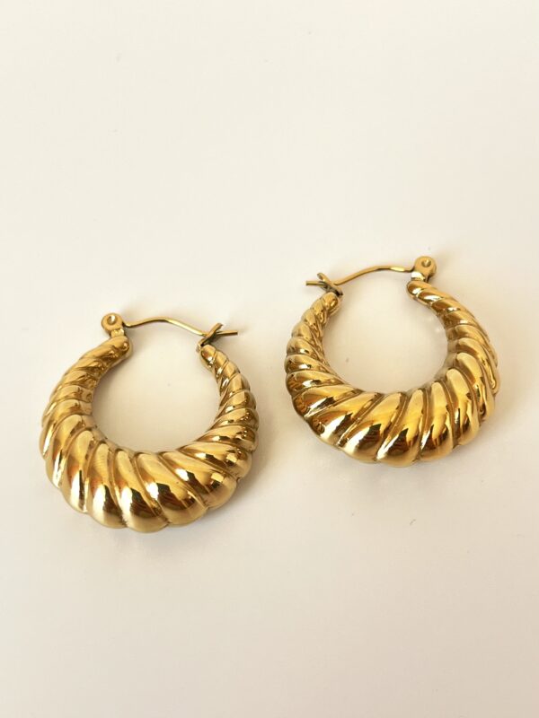 Vintage Çelik Halka Küpe