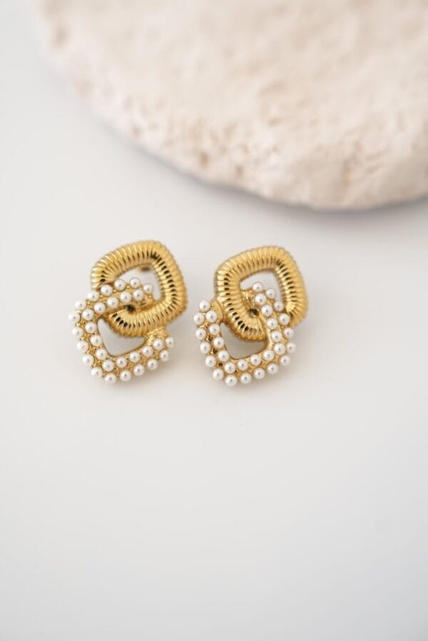 İnci Detaylı Vip Küpe