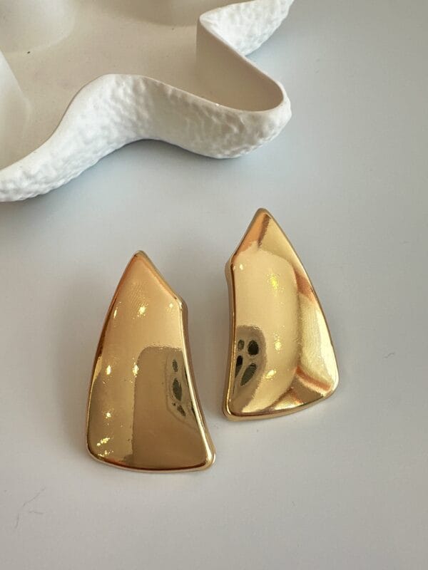 Vip Plaka Gold Küpe