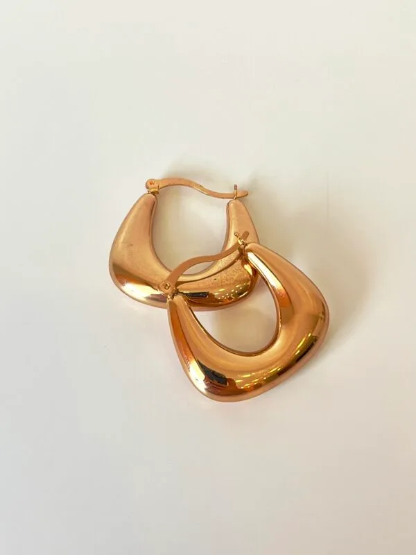 Altın Kaplama Halka Küpe