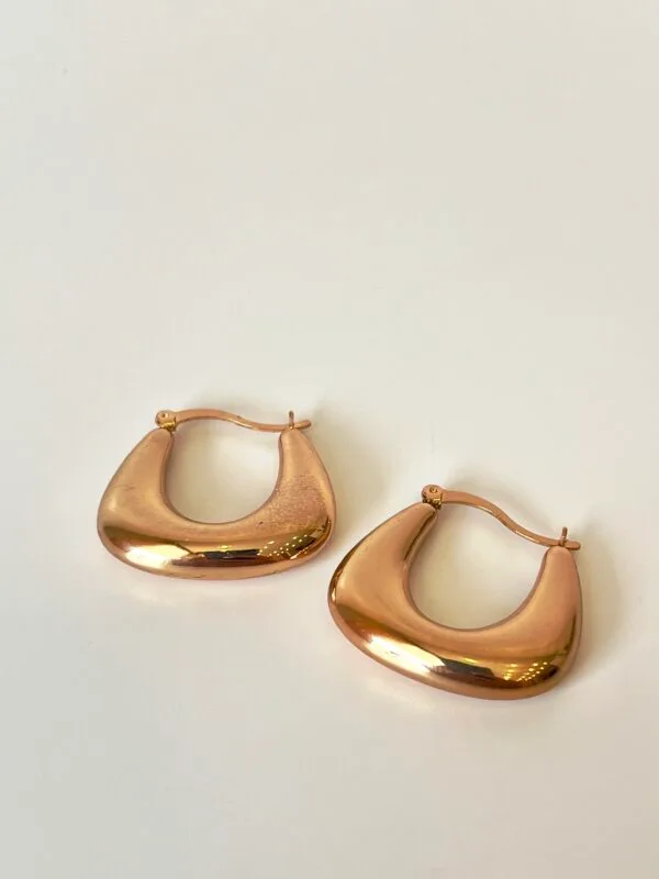 Altın Kaplama Halka Küpe