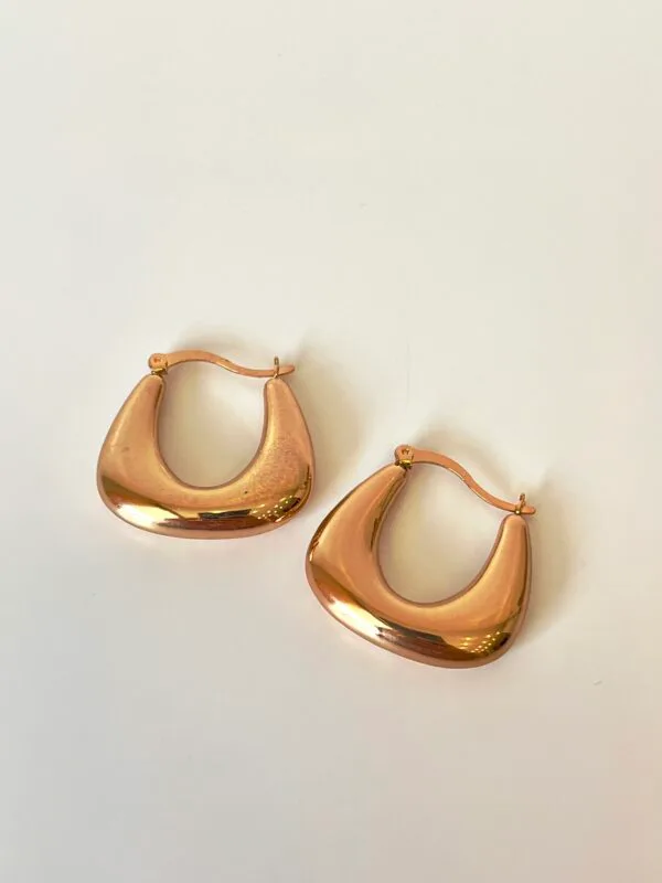 Altın Kaplama Halka Küpe