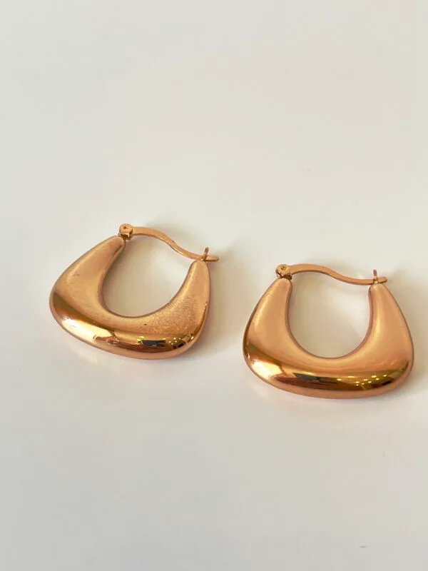 Altın Kaplama Halka Küpe