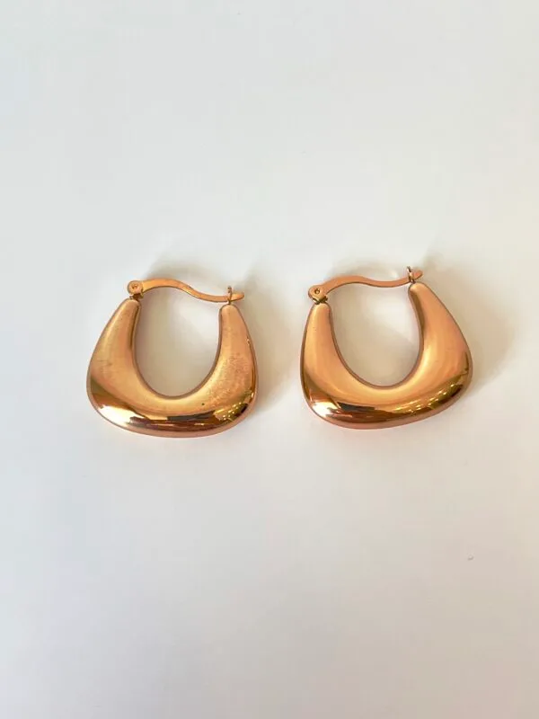 Altın Kaplama Halka Küpe