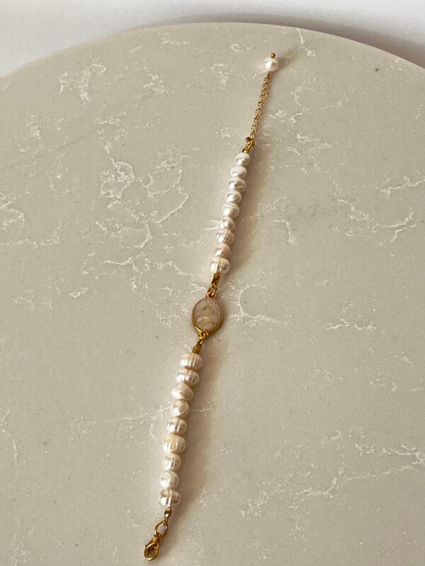 Sedefli Gerçek İnci Tasarım Bileklik