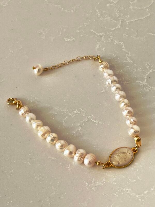 Sedefli Gerçek İnci Tasarım Bileklik