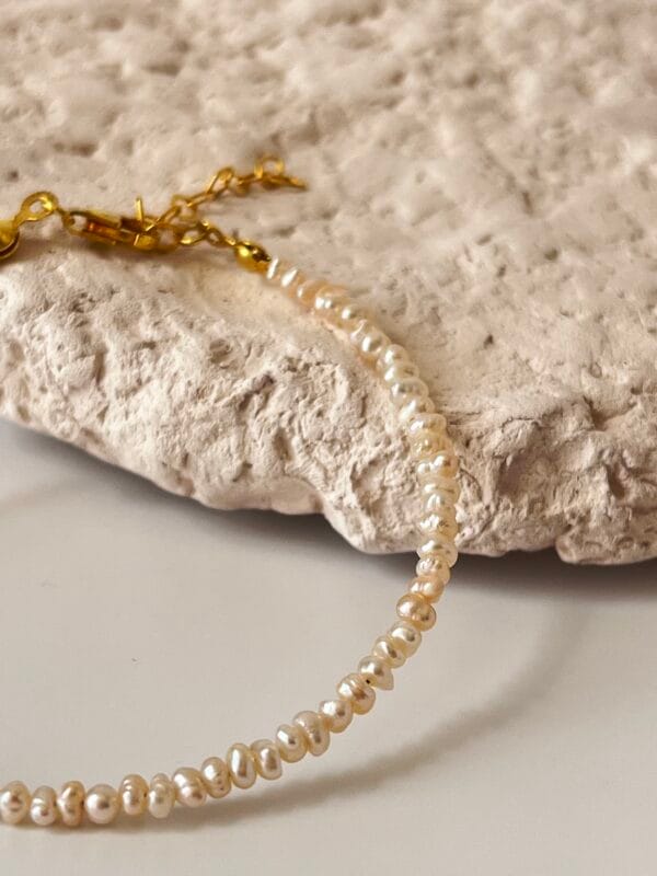 925 Ayar Gümüş Tasarım Kum İnci bileklik