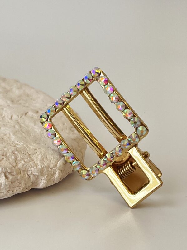 Kare Model Işıltılı Toka