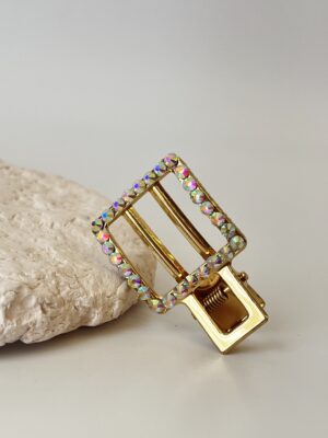 Kare Model Işıltılı Toka