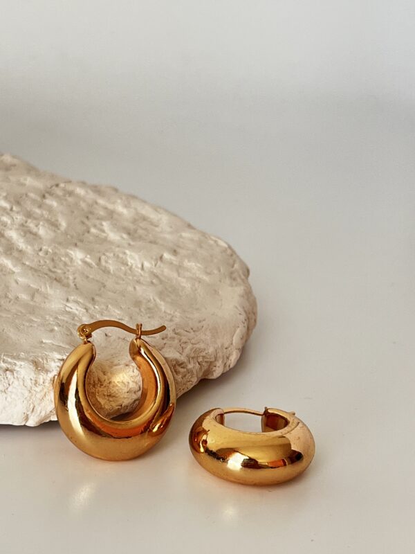 Violet Vintage Halka Küpe